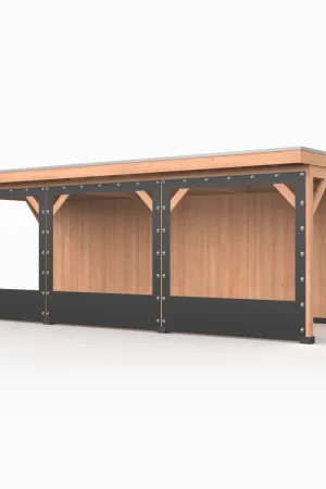 Verandazeil Wand 750 cm Antraciet - voor 14 x 14 cm Staanders Exclusieve Aanbieding